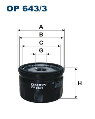 FILTRON OP2013 Yag Filtresi Kucuk Clio I-Ii-Iii R9-R19 Kango 97>Megane I-Ii Modus 05>Duster 10> Logan 04>Qashqai 06 >13 K9k F8q K4m E7j K7j F4r F9q E7f