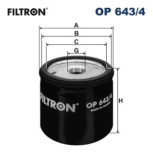 FILTRON OP2014 Yağ Filtresi Clio Iii 05> Cliov 19> Fluence 09>Logan 05>Megane Ii 02>08 Megane Iii 09> Master Ii 0 1> Qashqai 06>12 Juke 10> Micra V 16> 1.0 Sce 1.5 Dci 1.9 Dci Op643.4