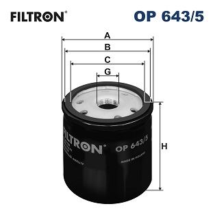 FILTRON OP2015 Yag Filtresi Mercedes Om607 W176 W246 C117 X156 W415 . Renault Clio Iv 12> Megane Iv 15> Duster 12> Symbol Iii 14> Nissan Qashqai Ii 13> Juke 12> Note E12 13>16 1.5dci K9k Op643.5