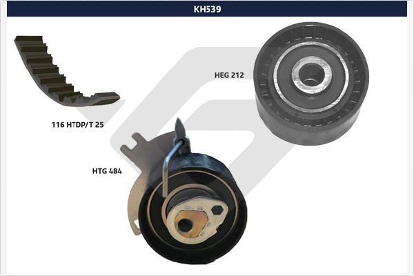 HUTCHINSON KH539 Triger Seti C-Max Ii 11> Focus Iii 11>17 -Galaxy Iii 11>17 2.0 Tdci Kuga Ii 14>18 2.0 Tdci - P307-30 8-407-508-607-807-Expert-C4-C5-C6-C8-Jumpy-Scudo- 2.0 Tdci