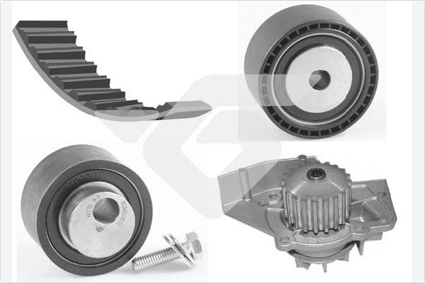HUTCHINSON KH72WP31 Devirdaimli Eksantrik Gergi Kiti 140x254 P206-306-Partner-Expert-Berl-Jumpy-Scudo1.9d 98- Dw8