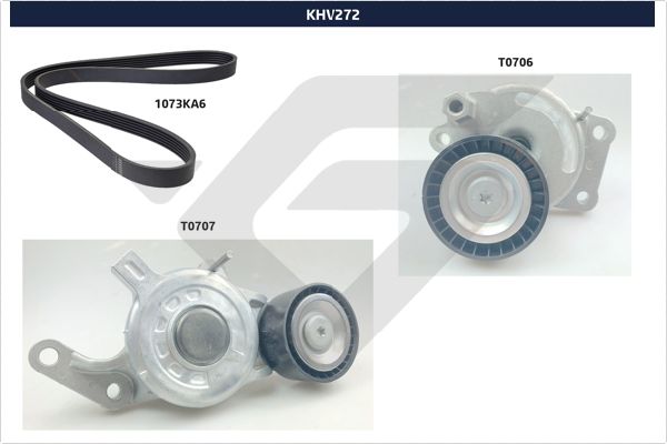 HUTCHINSON KHV272 Alternatör Gergi Kiti 6pk1073 Grandland-Vivaro C-Zafira Life-P308-P508-P3008-P5008-Expert- Jumpy- C4-C5-Ds4-Ds5-Proace Verso 2.0 Bluehdi Dw10
