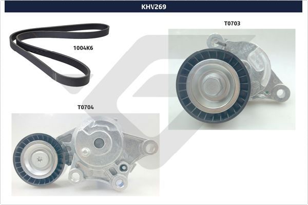 1687683580 V Kayis Seti (Alternatör Kayis Kiti) 3008/3008(P84)/508/5008/5008(P87)/Berlingo(B9)/C4 Picasso/Ds5