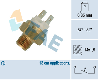 FAE 36050 Fan Müsürü 87 °C, Ila 82 °C Volvo 340-360 (343, 345)