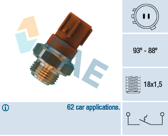 FAE 36440 Fan Musuru Honda Civic 1992-2005 Accord 1993-2008 Crv 1995-2007