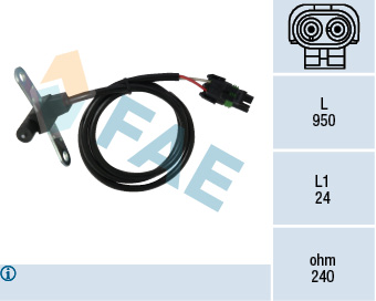 FAE 79026 Krank Devir Sensörü Turbo Elektro Vana R19/ R21/ Clio /Espace /Express /Trafic / Volvo