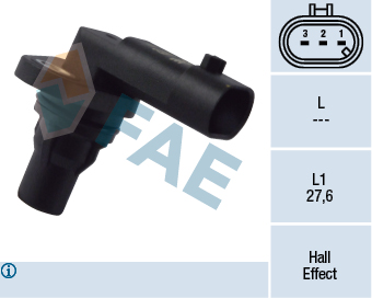 FAE 79172 Eksantrik Mili Devir Sensörü Insignia A-Astra H-J-Zafira B-Vectra C 1.9 Cdti 2.0 Cdti