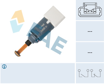 FAE 24898 Fren Müşürü Berlingo-C2-C3-C5-Xsara-P206-P307-P1007-Partner Tüm Motor Tipleri İçin