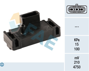 FAE 15001 Map Basinç Sensörü Opel Astra G-H-Corsa B-C-D-Vectra A-B-Zafira-Meriva-Omega 1.4-1.6 Xel 16v 1.2 N Z-Sz-1.8 Sv 8v Clio 2-Megane I 1.4-2.0-Accent