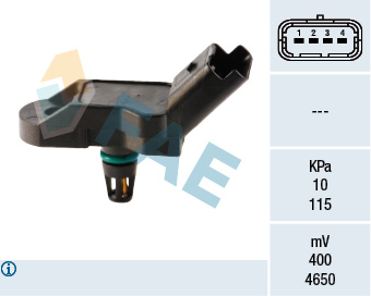FAE 15035 Emme Manifold Basinç Map Sensörü P106-P206-P207-P301-P306-P307-P308-P407-P1007-Partner-Berlingo- C 2-C3-C4-C5-Xsara-Saxo 1.1-1.4-1.6-1.8-2.0-2.2