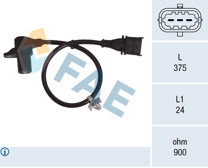 FAE 79303 Krank Pozisyon Sensörü Accent Blue 1.6 Crdi 2011 -> Accent Era 1.5 Crdi 2006 ->-Ceed 1.6 Crdi 2007