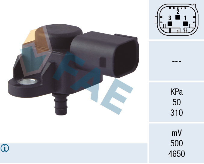 FAE 15103 Basinc Sensoru Mercedes Om640 Om642 Om646 Om647 Om648 W203 W204 C219 W211 W212 W164 X204 W220 W221
