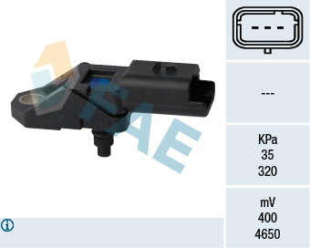 FAE 15108 Sensor Emme Borusu Basinci Ford Galaxy 2.2 08>11 Mondeo Iv 07>11 2.2 Citroen C5 2.2 Hdi 08>Jag
