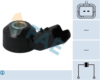 FAE 60238 Vuruntu Sensörü Fiat Doblo 24> Scudo 22> Combo E-Corsa F 19> Crossland-Grandland 17> 206-207-208-301 -307-308-406-407-508-2008 -3008-5008-Partner-Berlingo-C-Elysee-C1-C3-C4-C5-Ds3 1.2 Puretech-1.4-1.6-