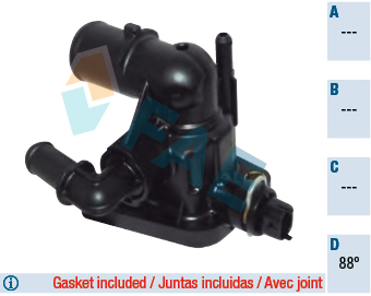 FAE 5325588 Termostat 88 Suzuki Swift Astra J Corsa D Corsa E Meriva B A13dtc A13dte B13dtc B13dte Doblo Fiori