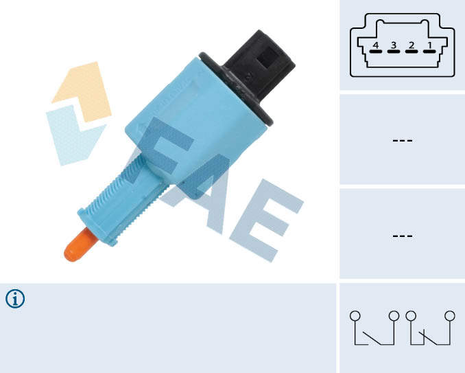 FAE 24888 Fren Pedal Müsürü Volant Sensörü Megane Iii /Fluence/Scenic Iii