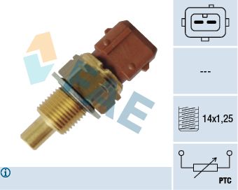 FAE 33793 Su Sicaklik Müşürü Psa 206-306 1.4-1.6-Xsara-Saxo-106 1.4-1.6 2 Fişli