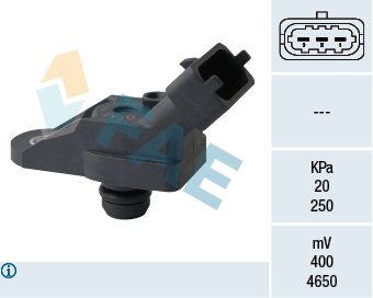 FAE 15055 Basinç Map Sensörü Astra G-Zafira A 99-05 -Astra H 2.0 04> Vectra B 96-03 2.0 Di-Dti 1.7 Td