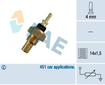 FAE 32220 Hararet Musuru Mercedes 190 W201 85>93 W123 76>81 W124 86>92 W126 85>91 W140 91>98 Vito 638 96>03 Sp