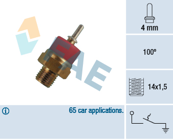 FAE 35770 Hararet Musuru 100 C - 95 C Radyator Fani Mercedes W114 W115 W123 W201 W460 W463 W116 W126