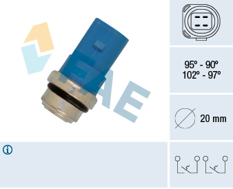 FAE 38391 Fan Musuru 4 Kutuplu Passat A4 A6 97>05 A2 00>05 A8 94>03 Superb 02>08