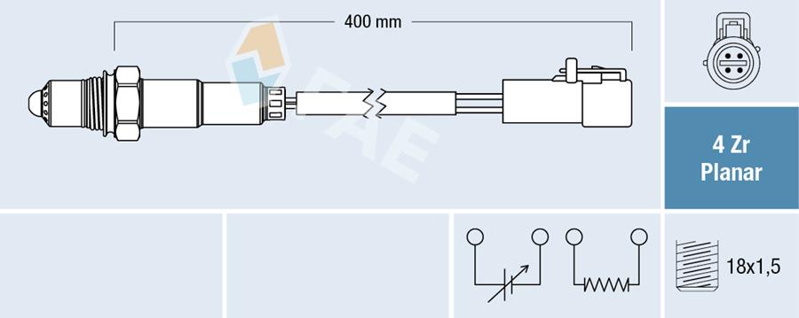 ZLS1017 Lambda (Oksijen) Sensoru 460 Mm Ford Fiesta V - Vi 1.25i - 1.4i 16v - 1.6i 16v (Fuja-Fujb-Fxja-Fxjb-Fyja-Fyjb) - (Stja-Stjb-Stjc-Stjd-Rtja-Rtjb-Spja-Spjc-Spje-Hxja-Hxjb-Hxje) 01-12/ Fusion 1.6i 02-10