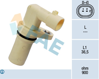 FAE 79194 Krank Mil Sensörü Fiat Doblo 01> Punto 01>12 Bravo Ii 07>14 Stilo 03>08 Alfa Romeo 147 01>10 159 05> 11 Giulietta 10>13 Opel Astra H 04>10 Vectra C 04>09 Zafira 05>10 Saab 9-3 1.8 Tbi 1.9jtd