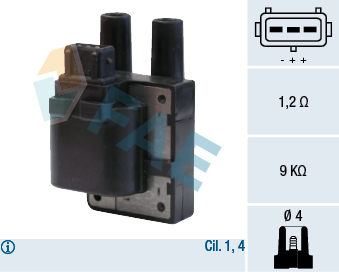 FAE 80204 Atesleme Bobini Clio Ii 1.4-1.6 98-05.Megane I 96-99.Scenic 96-99-Kangoo 1.4 97