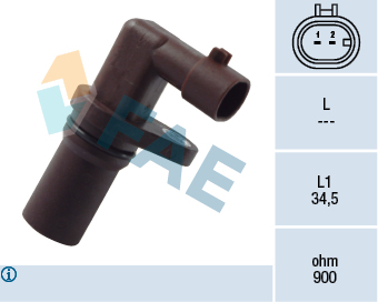 FAE 79200 Krank Mil Sensörü Alfa Romeo 147 01> 156 97>05 Gt 03>06 Gtv 06>06 Spider 95>05 1.6 16v 1.8 16v 2.0 16v