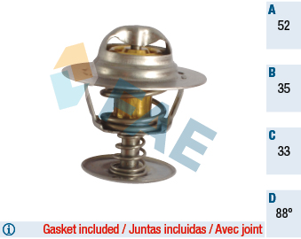 FAE 5305188 Termostat 88 Escort Focus Mondeo Connect 1.8d-1.8tdci 89 07 Transit 2.5d