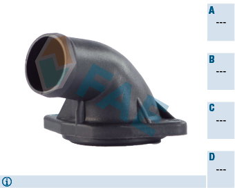 FAE 54301 Sogutma Suyu Flansi Termostat Muhafazasi Icin Caddy Ii Golf Ii Iii Jetta Ii 90>
