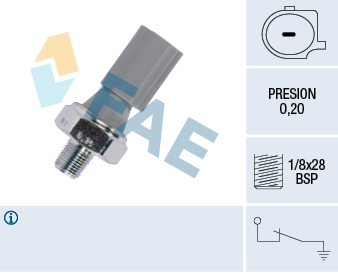 FAE 12830 Yag Basinc Sensoru Smart M122 M132 M134 M135 Forfour 454 Fortwo Coupe 451