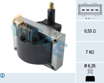 FAE 80260 Atesleme Bobini P106 P306 P405 Partner Berlingo Ax Zx Tu1m 1.1 8v Tu3 2 1.4 8v Karburatorlu P605