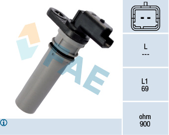 FAE 79256 Sanziman Hiz Sensoru Bravo Ii 1.6 Mjet 08> Grande Punto 1.3 Mjet 10>