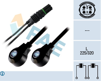 FAE 60222 Vuruntu Sensoru Bmw N43 N45 N46 M52 M54 E81 E88 E36 E46 E90 E39 E60 E38 E65 E84 E83 E53 E85