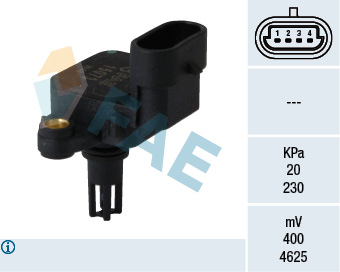 FAE 15073 Emme Manifold Basinç Map Sensörü Vectra C 02> 2.0 Z20net
