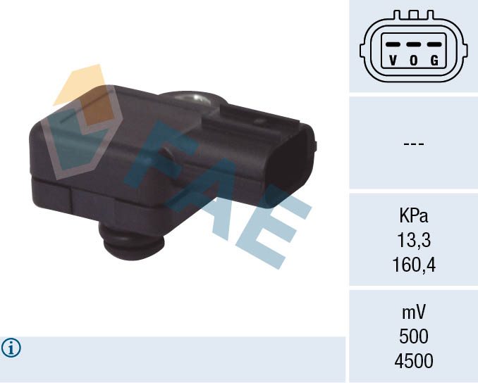 ZMPS1062 Map Sensoru Honda Accord Vii 2.0 2003-2008
