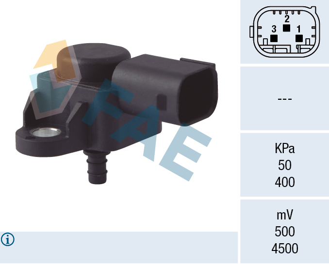 FAE 15089 Basinc Sensoru Mercedes Om646 Om651 W176 W177 W204 W205 C218 W212 C253 W166 X204 W639 W447 B906