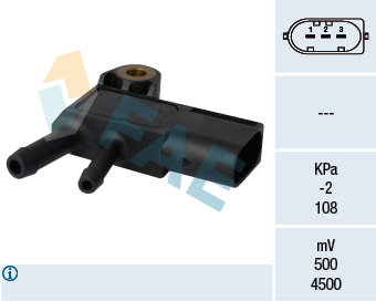 FAE 16100 Egzoz Basinc Sensoru Mercedes Om640 Om642 Om646 W204 C218 W212 C207 W221 W461 W639 B906