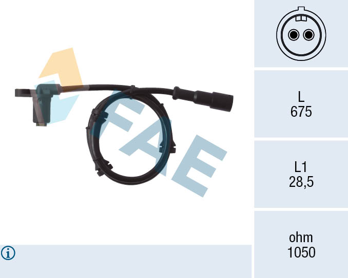 FAE 78006 Abs Sensor Kablo On Sag - Sol Megane