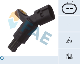 FAE 78016 Abs Kablosu Sensoru Arka Sol A3 Tt Arosa Toledo Octavia Bora Golf Lupo New Beetle