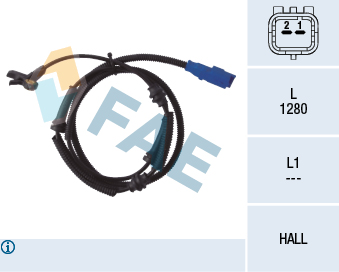 FAE 78038 Abs Hiz Sensörü Ön Citroen C5 01 >