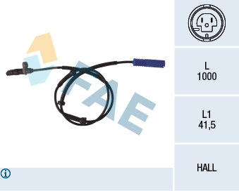 FAE 78076 Abs Sensoru Arka Bmw E39