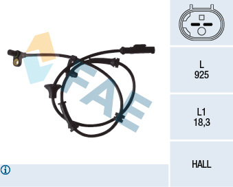 FAE 78081 Arka Abs Devir Sensörü C1-P107-P108-Aygo 06/2005 >
