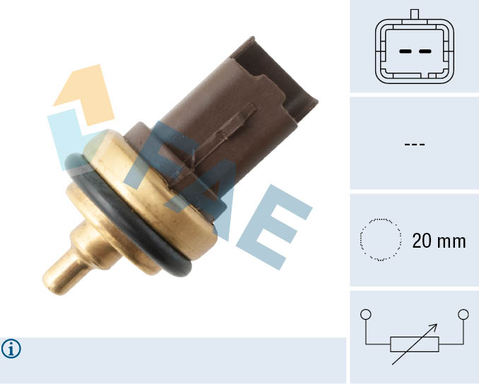 FAE 33708 Hararet Müşürü Partner-Berlingo-P206-P207-P208-P301-P307-P308-P508-P3008-P5008-Rzc-Partner-Berlingo- C2-C3-C4-C5-Ds3-Xsara-C-Elysee 1.4-1.6 Vti-Thp Mini-R55-R56-R57