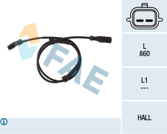 FAE 78120 Abs Sensörü Arka Grand Scenic Ii 2004 >Megane Ii 2002 >Scenic Ii 2003 >