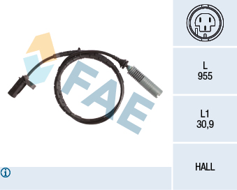 FAE 78139 Abs Sensoru Arka Bmw E81 E82 E87 E88 E90 E91 E92 E93