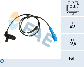FAE 78140 Abs Devir Sensörü Ön Peugeot P206 98>13