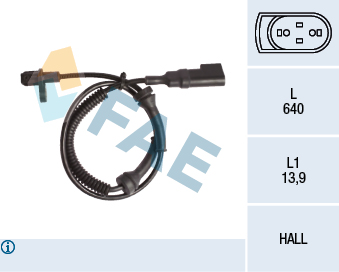 FAE 78145 Arka Abs Sensoru Sag-Sol Connect 1.8tdci 02>13 Boy:555mm