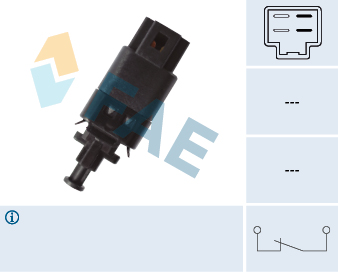 FAE 24784 Fren Stop Müşürü Şalteri Chevrolet Aveo-Kalos 03> Lacetti-Epica-Rezzo-Spark 05> 2 Fişli